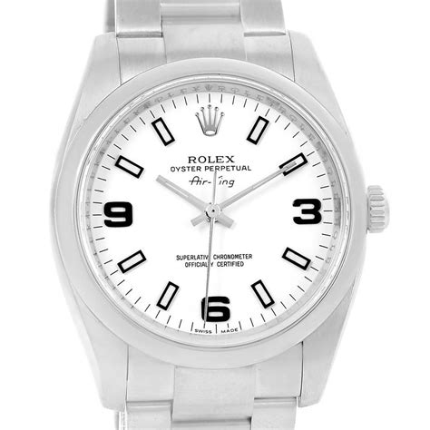 rolex air king white arabic|Rolex Air-King models.